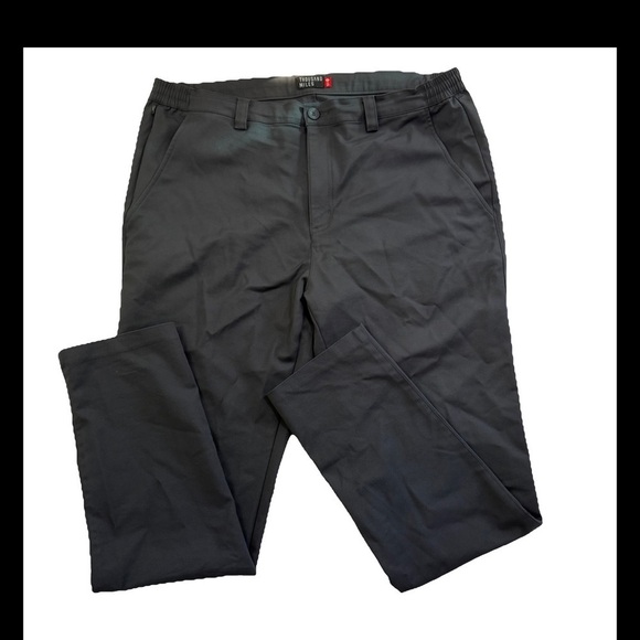 A thousand miles Other - Thousand Miles Pants Men Black Chino Stretch Performance Golf Size Medium 38x32